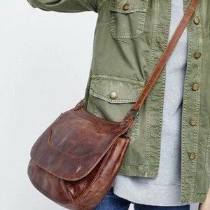 Frye Brown Leather Crossbody Bag